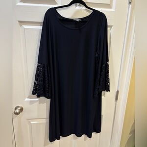 R&M Richards Midnight Blue Long Sleeve Dress